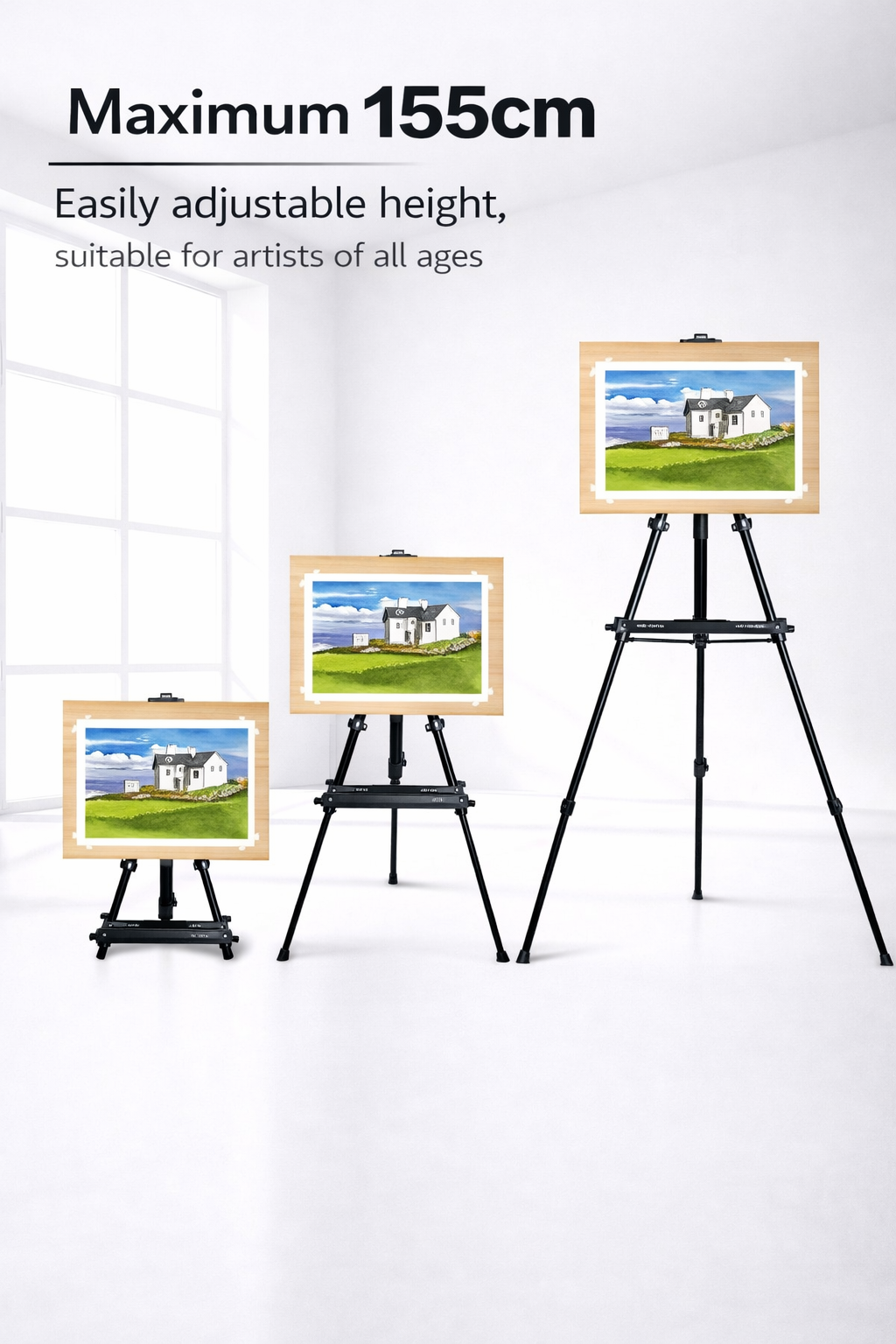 Professional Adjustable Tripod Art Stand with Storage Bag - Image 3