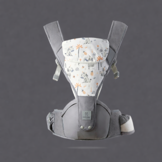 Ergonomic Breathable 2-in-1 Baby Carrier Bag for Baby Girl & Baby Boy with Hip Seat