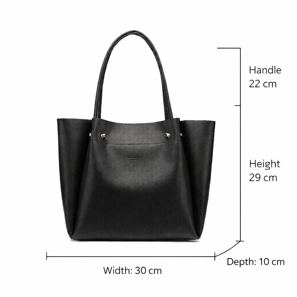 ZARA Soft Leather Shopper Bag - Image 9
