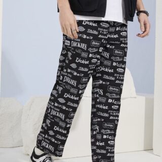 Men's Dickies Original Logo Print Straight Leg Pants Clothes