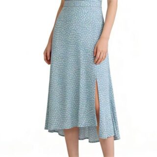 Womens Floral Print Midi Skirt Clothes