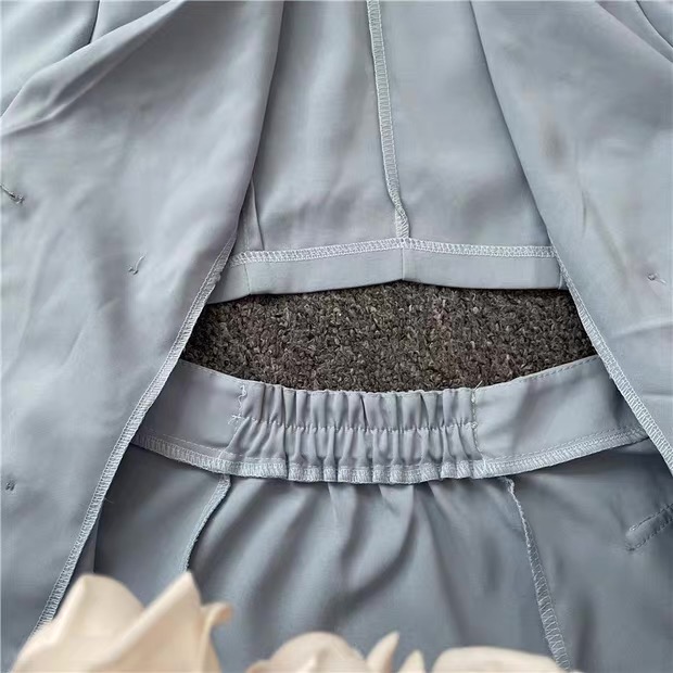 Light Blue Double Breasted Blazer Mini Dress Womens Clothes ! - Image 15