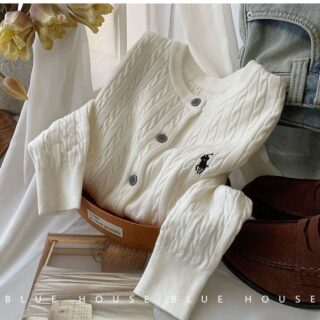 Cable Knit Button Up Cardigan Sweater Womens Clothes