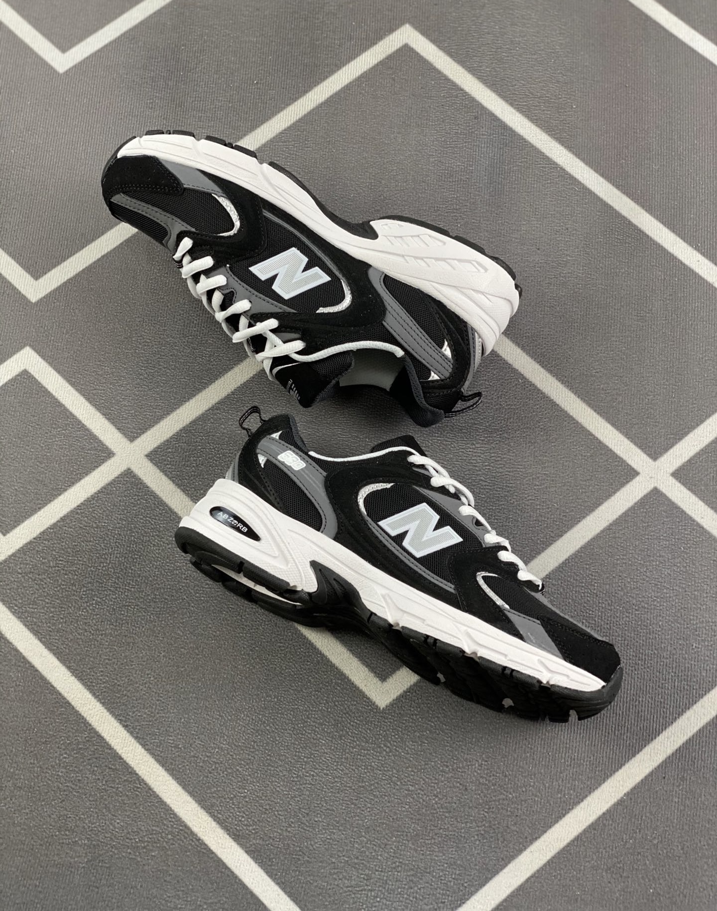 New Balance NB530 black Men Women's Shoes PL01