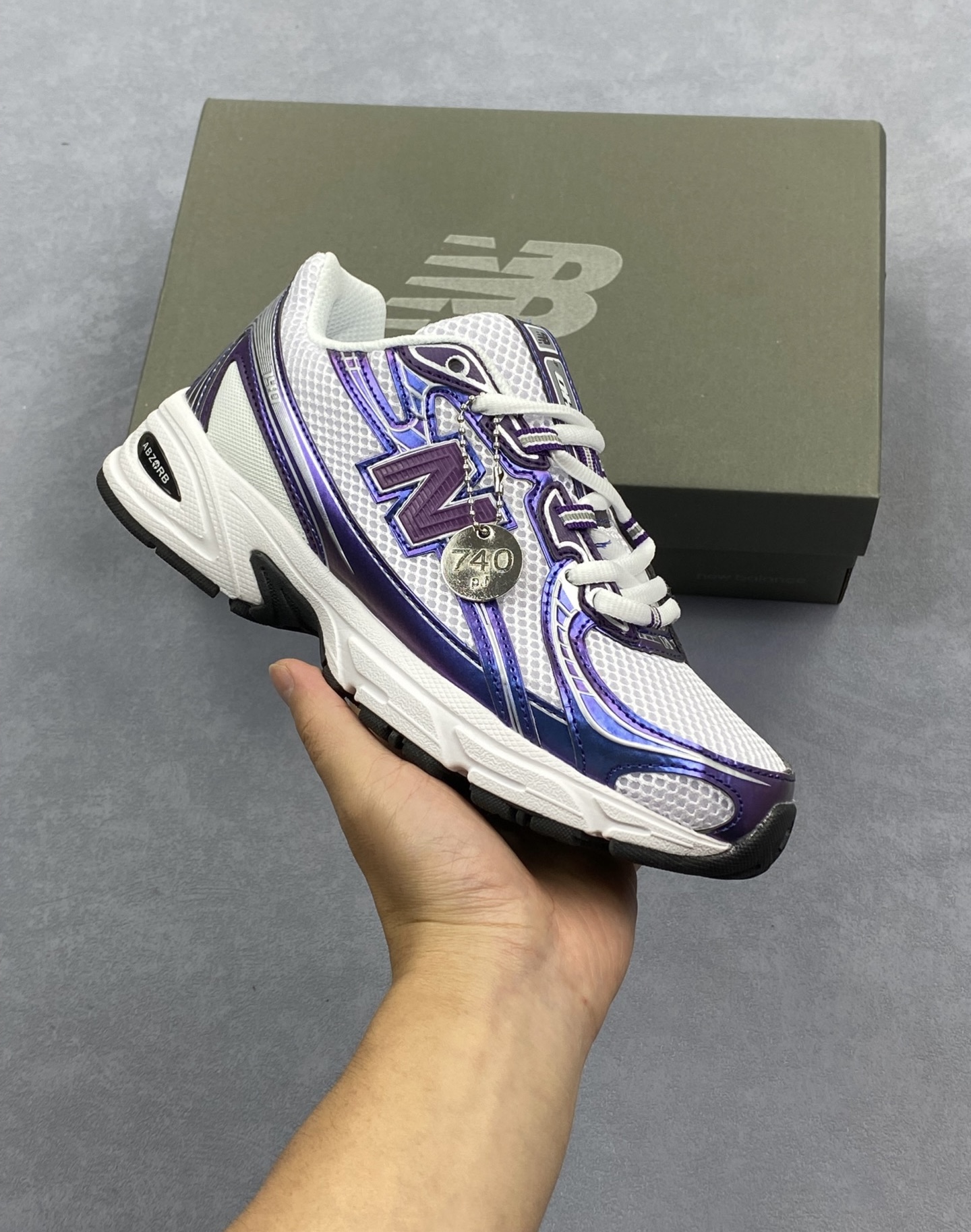 New Balance NB740 purple Unisex Shoes PL01 - Image 2