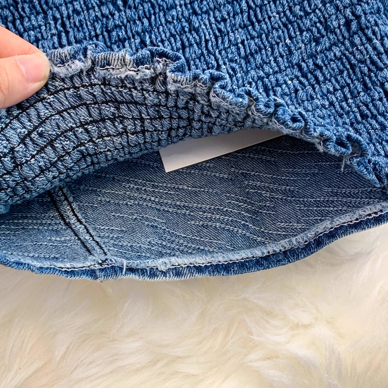 Women’s Ombre Denim Strapless Top and Flared Jeans Set Clothes ! - Image 14