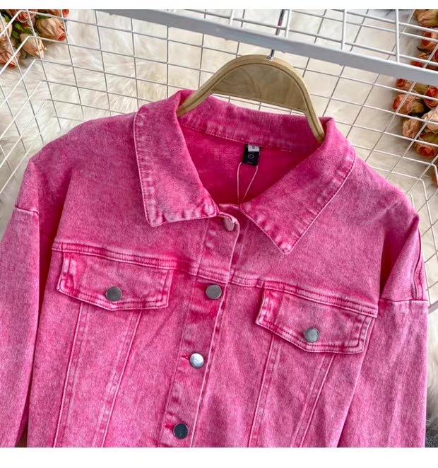 Women’s Denim Jacket and Midi Skirt Set Clothes ! - Image 6