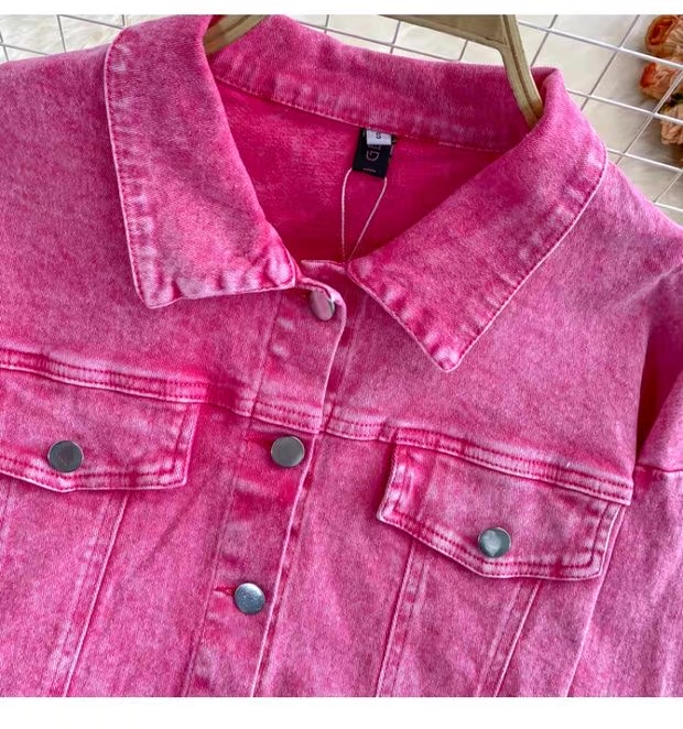 Women’s Denim Jacket and Midi Skirt Set Clothes ! - Image 7