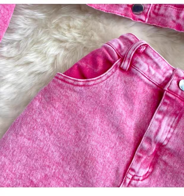 Women’s Denim Jacket and Midi Skirt Set Clothes ! - Image 15