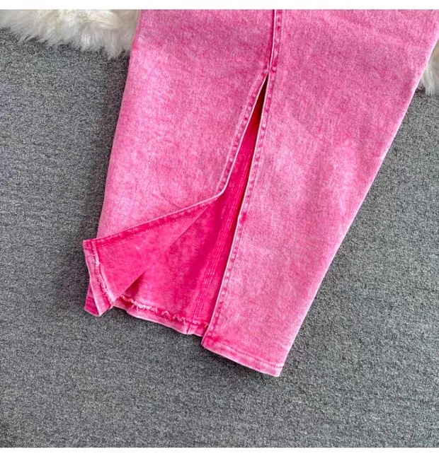 Women’s Denim Jacket and Midi Skirt Set Clothes ! - Image 17