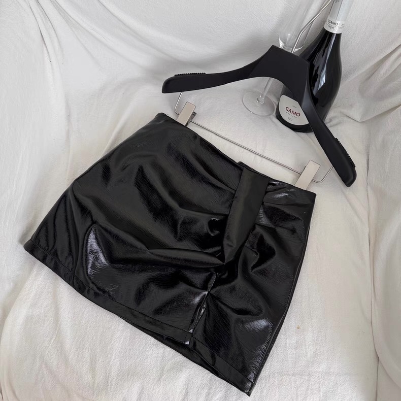 Women’s Black Faux Leather Corset Top and Mini Skirt Set Clothes ! - Image 8