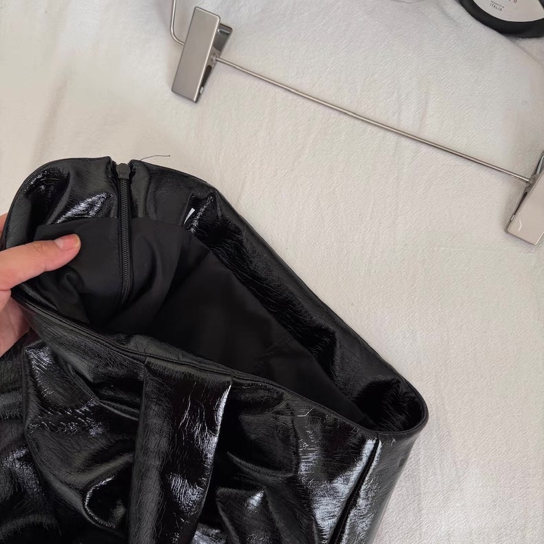 Women’s Black Faux Leather Corset Top and Mini Skirt Set Clothes ! - Image 9