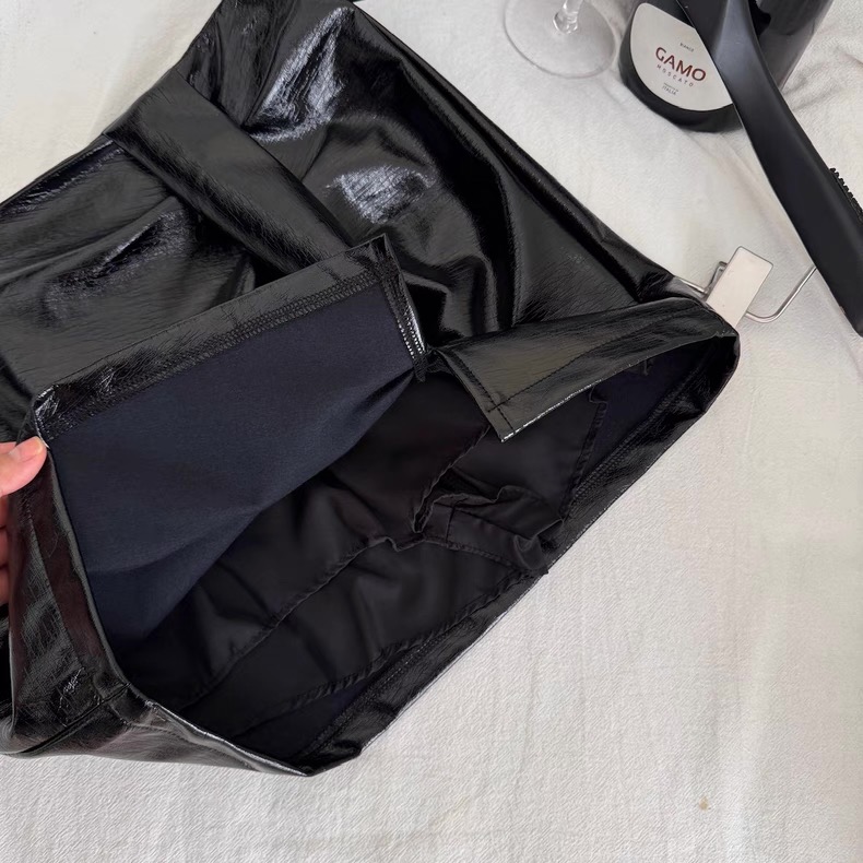 Women’s Black Faux Leather Corset Top and Mini Skirt Set Clothes ! - Image 10